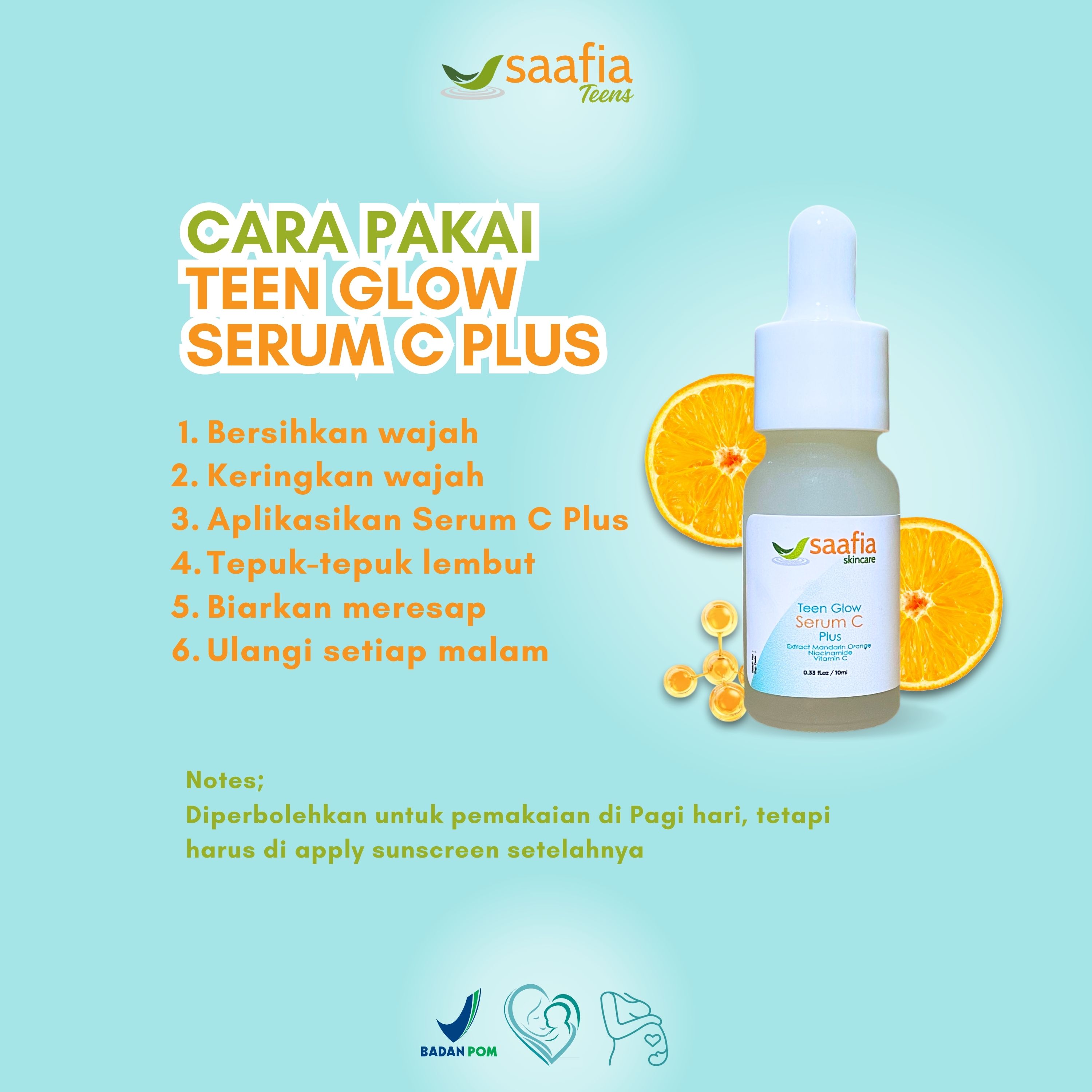 Cara Pakai Teen Glow Serum C Plus